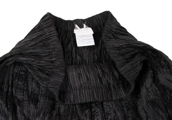 イッセイミヤケISSEY MIYAKE シワプリーツセットアップ 黒M位 L K-144870_016