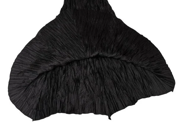 イッセイミヤケISSEY MIYAKE シワプリーツセットアップ 黒M位 L K-144870_018