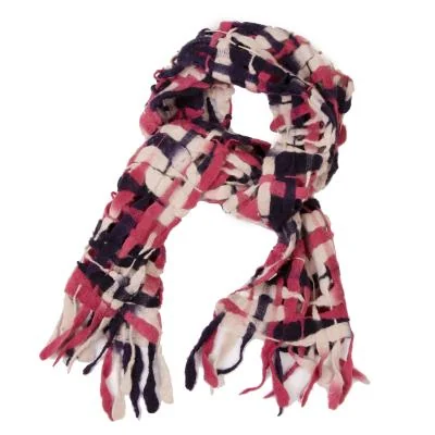 Plantation Felt Mesh Knitted Design Stole