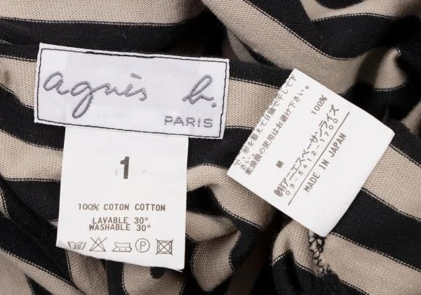 agnes b. Cotton Striped T-shirt K-144879_013