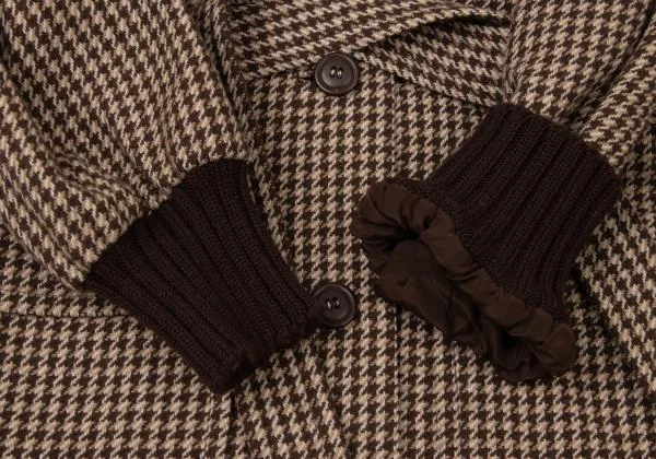 MISS DIOR Houndstooth Switching Rib Knit Jacket K-144888_008