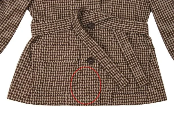 MISS DIOR Houndstooth Switching Rib Knit Jacket K-144888_009