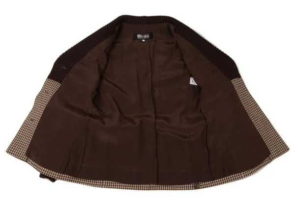 MISS DIOR Houndstooth Switching Rib Knit Jacket K-144888_013