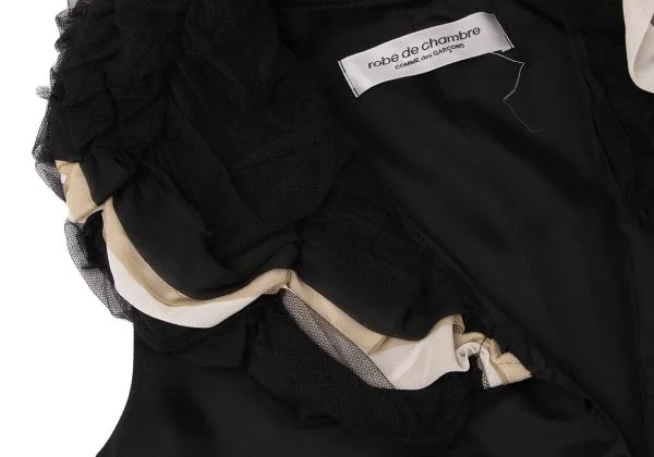 robe de chambre COMME des GARCONS Tulle Embellished Sleeveless Vest K-144891_009