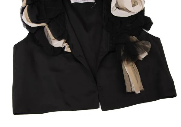 robe de chambre COMME des GARCONS Tulle Embellished Sleeveless Vest K-144891_011