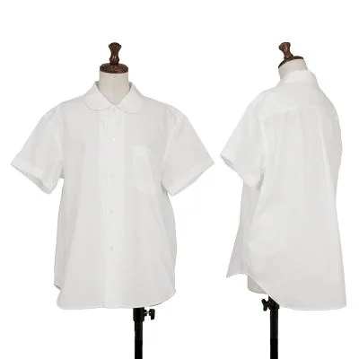 tao Cotton Round Collar Short Sleeve Blouse