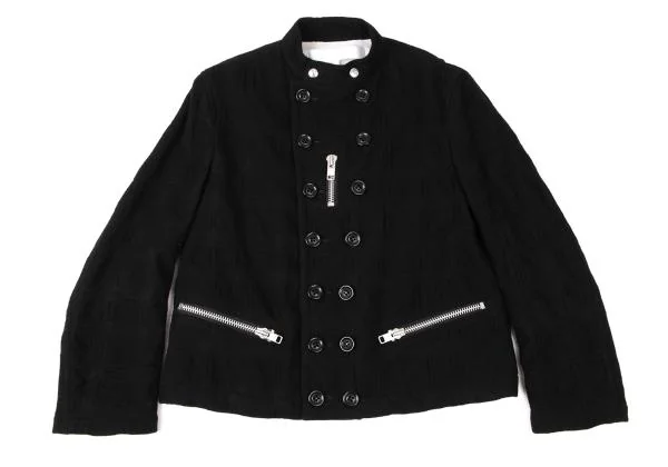 tao Zip Design Stand Collar Double Jacket K-144895_002