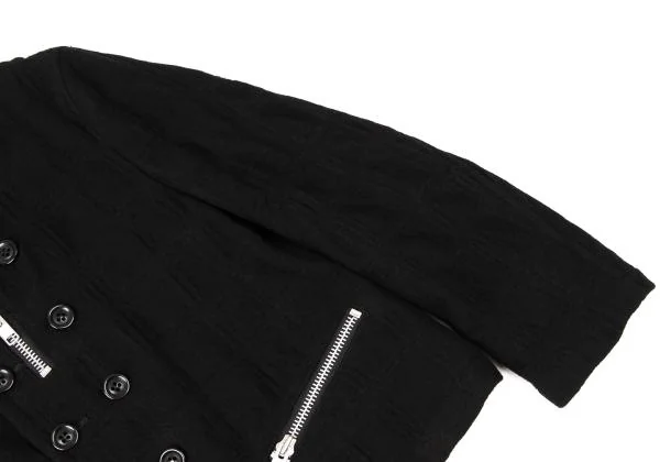 tao Zip Design Stand Collar Double Jacket K-144895_007