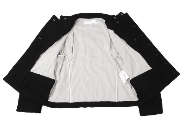 tao Zip Design Stand Collar Double Jacket K-144895_012