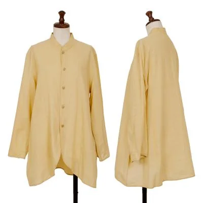 JURGEN LEHL Cotton Wood Button Stand Collar Shirt