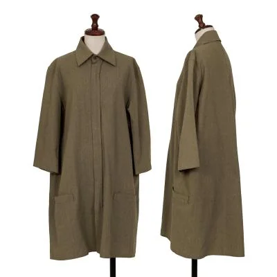 Y's Silk Zip Design 3/4 Sleeve Jacket