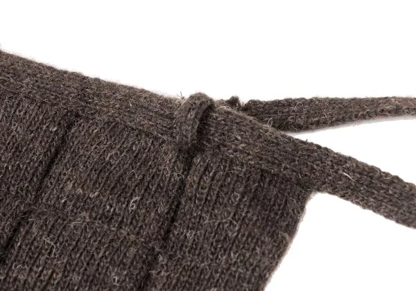 Y's Wool Pleated Knit Skirt K-144912_004