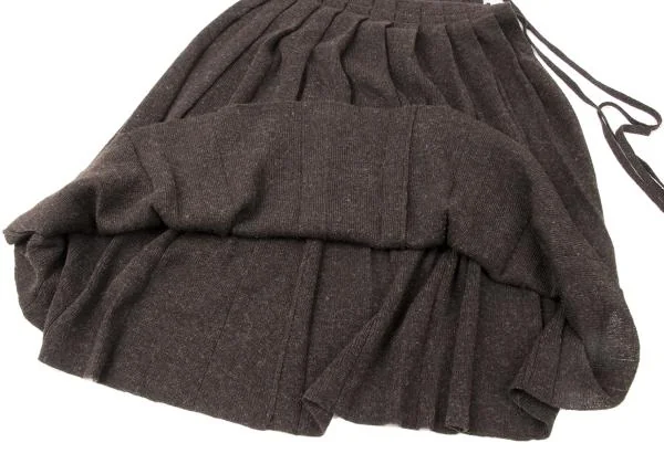 Y's Wool Pleated Knit Skirt K-144912_007