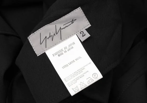 Yohji Yamamoto FEMME Wool Gabardine Drape Skirt K-144916_012