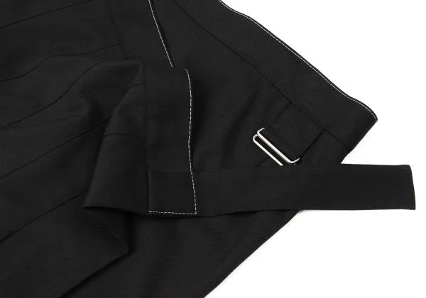 Yohji Yamamoto FEMME Poly Rayon Pleated Wrap Skirt K-144917_004