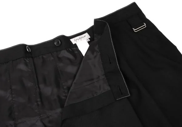 Yohji Yamamoto FEMME Poly Rayon Pleated Wrap Skirt K-144917_006