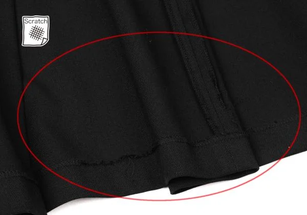 Yohji Yamamoto FEMME Poly Rayon Pleated Wrap Skirt K-144917_009