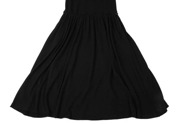 Yohji Yamamoto NOIR Waist Draw String Drape Neck Dress K-144918_005