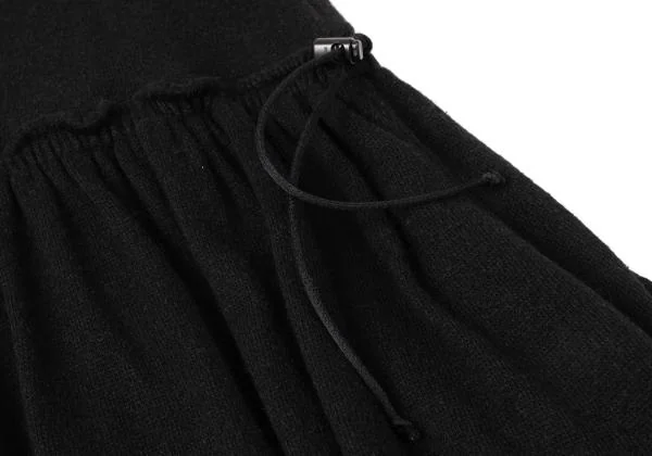 Yohji Yamamoto NOIR Waist Draw String Drape Neck Dress K-144918_006
