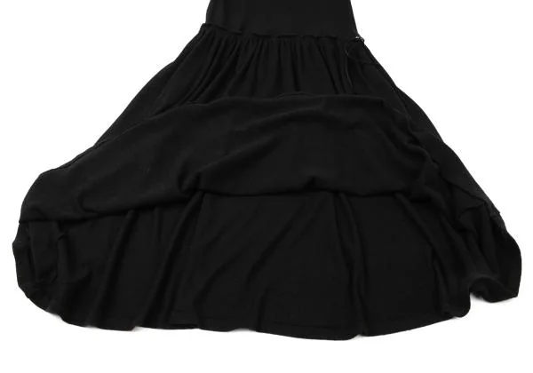 Yohji Yamamoto NOIR Waist Draw String Drape Neck Dress K-144918_008