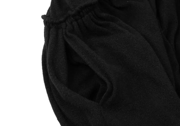 Yohji Yamamoto NOIR Waist Draw String Drape Neck Dress K-144918_007