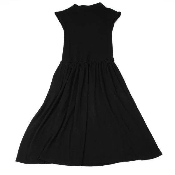 Yohji Yamamoto NOIR Waist Draw String Drape Neck Dress K-144918_009