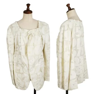 COMME des GARCONS Number Printed Shirt Jacket