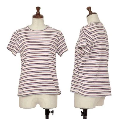 JUNYA WATANABE MAN PINK COMME des GARCONS Stripe T Shirt
