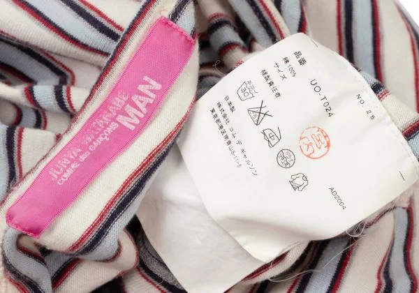 JUNYA WATANABE MAN PINK COMME des GARCONS Stripe T Shirt K-144934_013