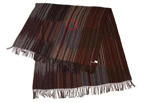 JURGEN LEHL Multi Stripe Fringe Cashmere Stole K-144942_002