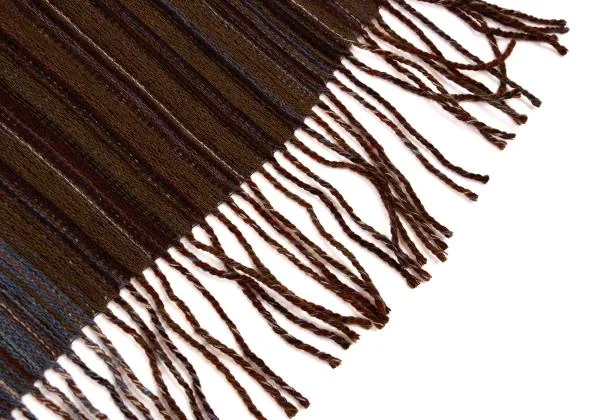 JURGEN LEHL Multi Stripe Fringe Cashmere Stole K-144942_004