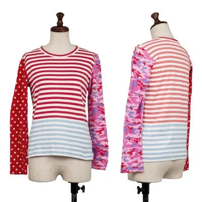 COMME des GARCONS GIRL Multi-pattern Switching T shirt