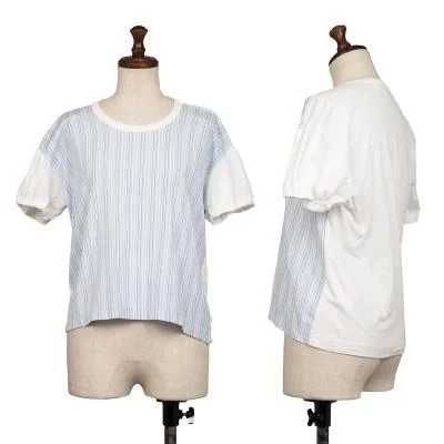COMME des GARCONS GIRL Stripe Gather Sleeves T Shirt
