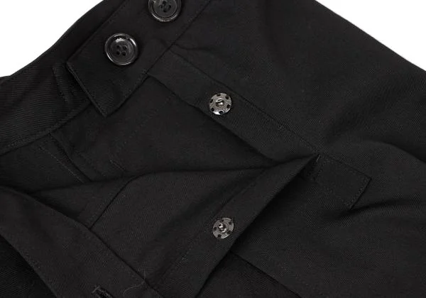 Y's Wool Gabardine Wrap Button Hem Design Pants K-144977_008