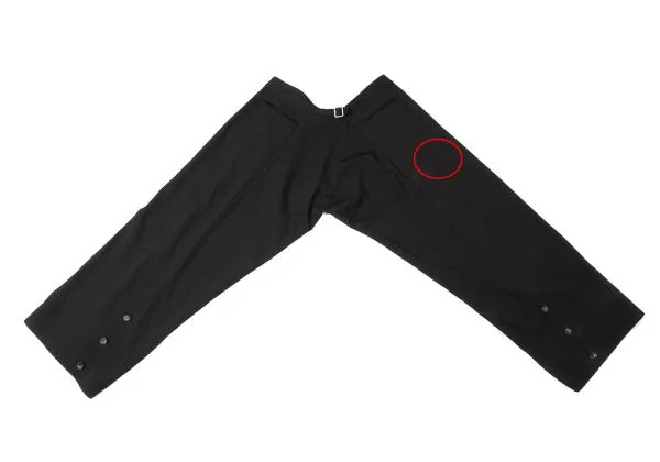 Y's Wool Gabardine Wrap Button Hem Design Pants K-144977_012