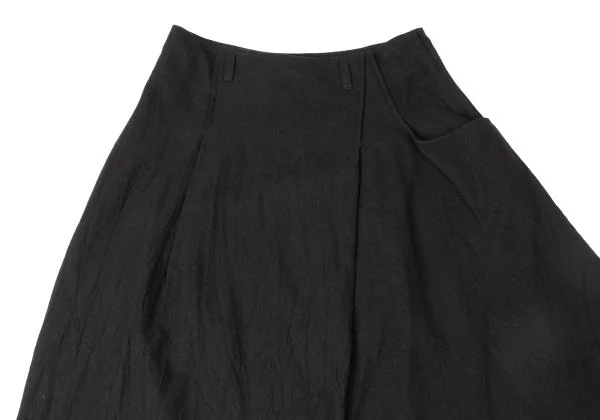 Y's Wool Tuck Side Pocket Design Skirt K-144979_003