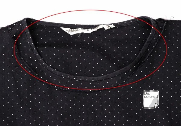 COMME des GARCONS Dot Print Back Long Hem Blouse K-144997_004
