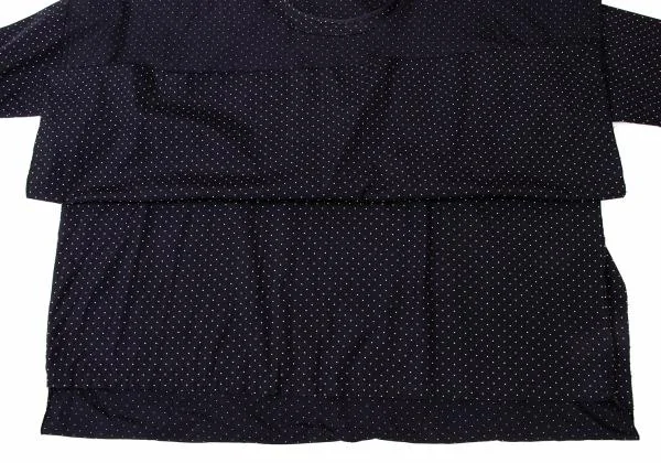 COMME des GARCONS Dot Print Back Long Hem Blouse K-144997_010