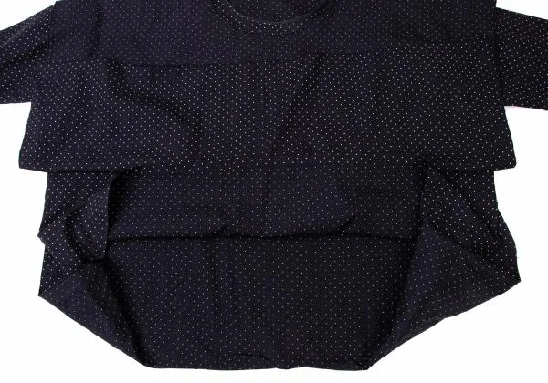 COMME des GARCONS Dot Print Back Long Hem Blouse K-144997_011
