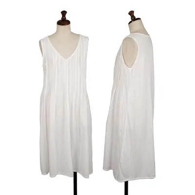 45R Cotton Pleated Design Sleeveless Tunic