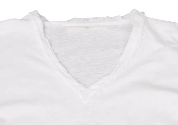 45rpm 45R Cotton Cutting Mesh Design V-neck T-shirt K-145062_004
