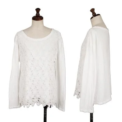 45rpm 45R Front Floral Lace Design T Shirt