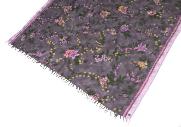 45rpm 45R Floral Printed Fringe Stole K-145068_003