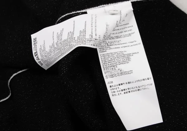 エムエム 6 メゾンマルタンマルジェラMM6 Maison Martin Margiela ジャガードロゴニットチュニック 白黒S K-145078_014