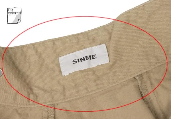 SINME Tuck Belted Flare Skirt K-145088_007