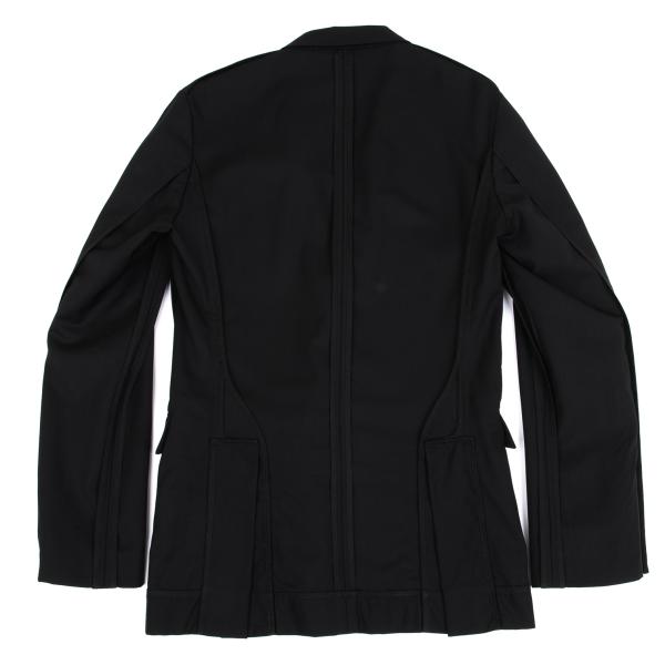 クリスヴァンアッシュKRIS VAN ASSCHE ウールギャバインサイド