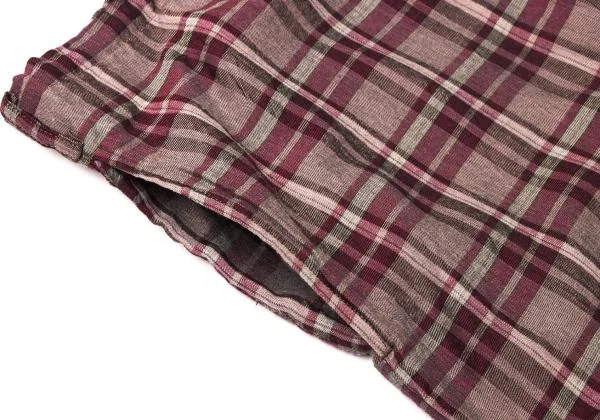 Y's for men Rayon Check Drawstring Wide Pants K-145155_006