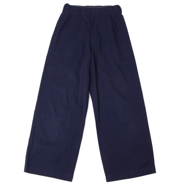  Y's Cotton Back Flap Pocket Wide Pants Blue S K-145165_001