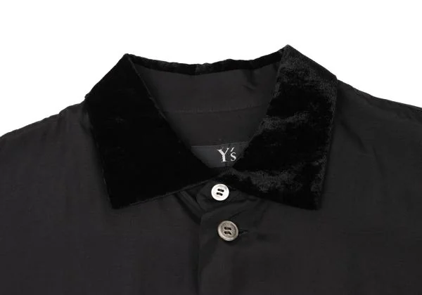 Y's Rayon Velour Collar Switching Shirt K-145171_006