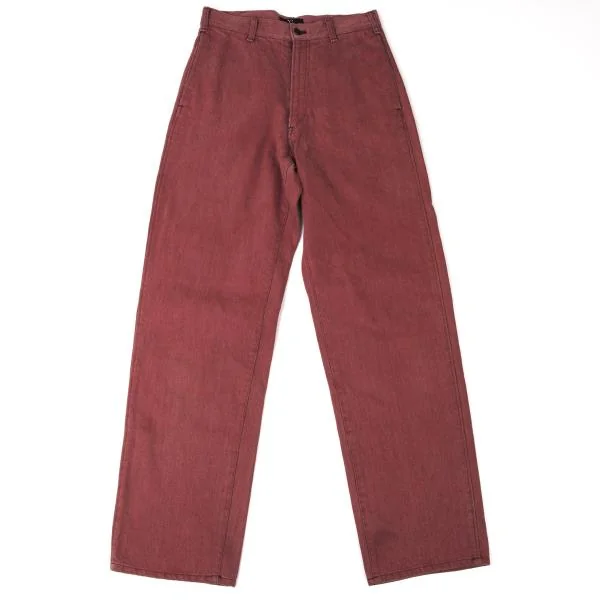 Y's Dyed Straight Jeans Red S-M K-145174_001